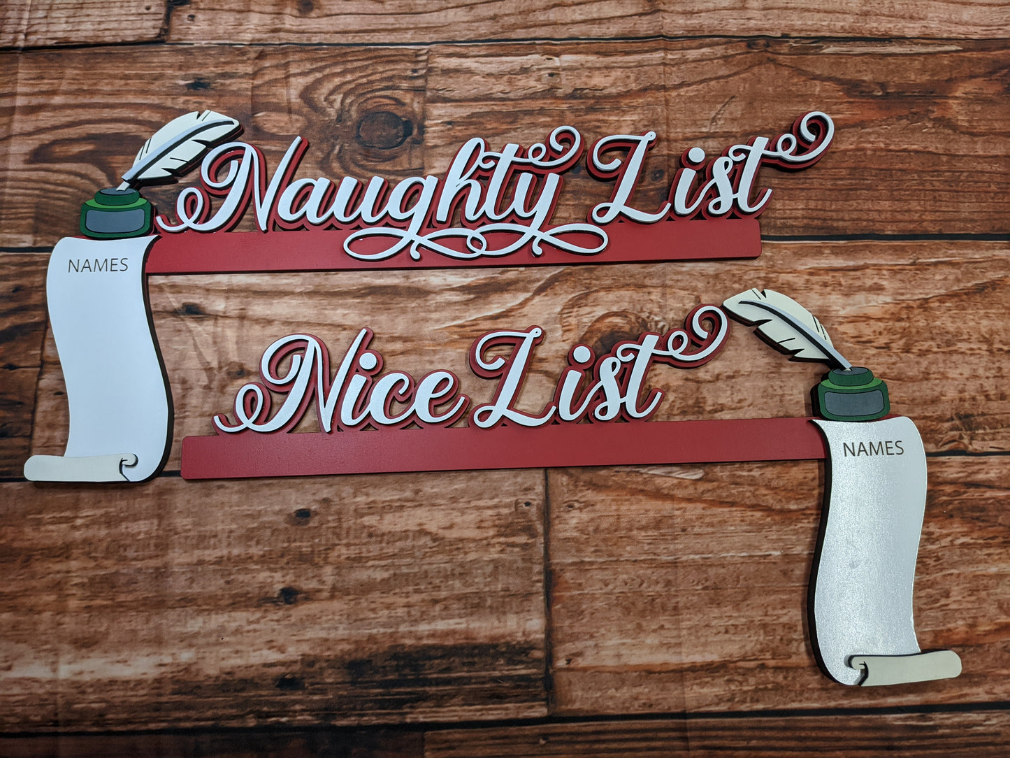 Naughty or Nice Door Frame Corner