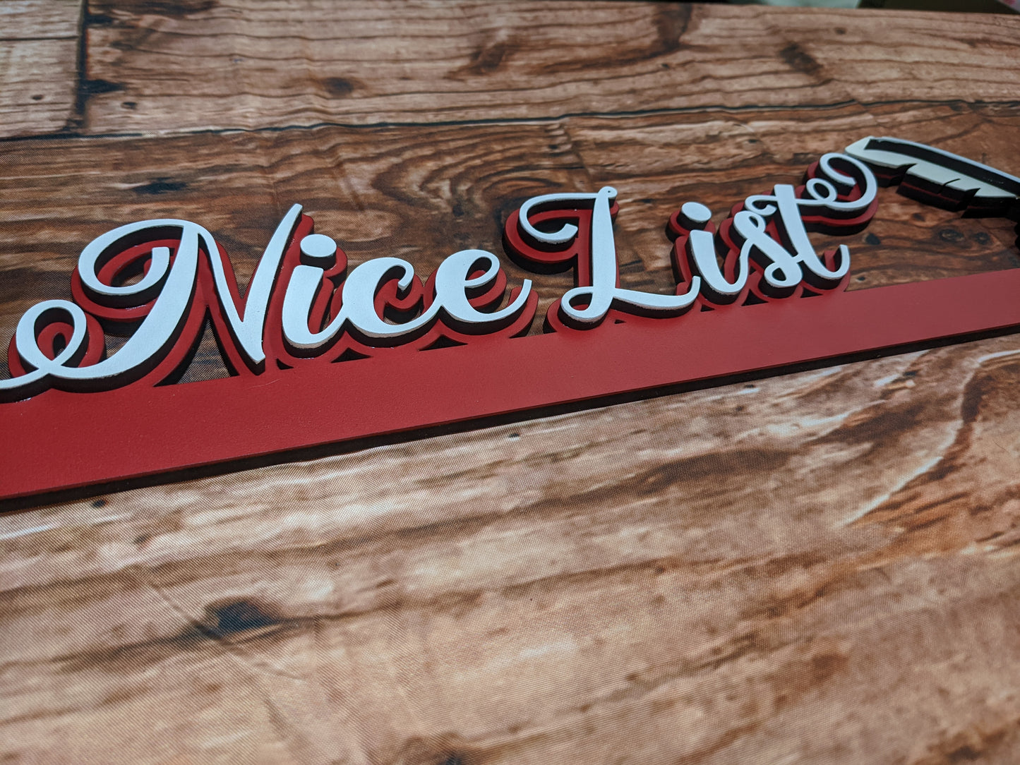 Naughty or Nice Door Frame Corner