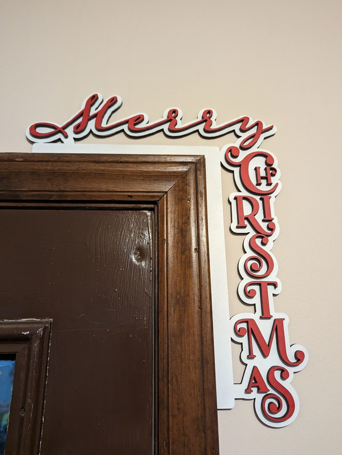 Merry Christmas Door Frame Corner