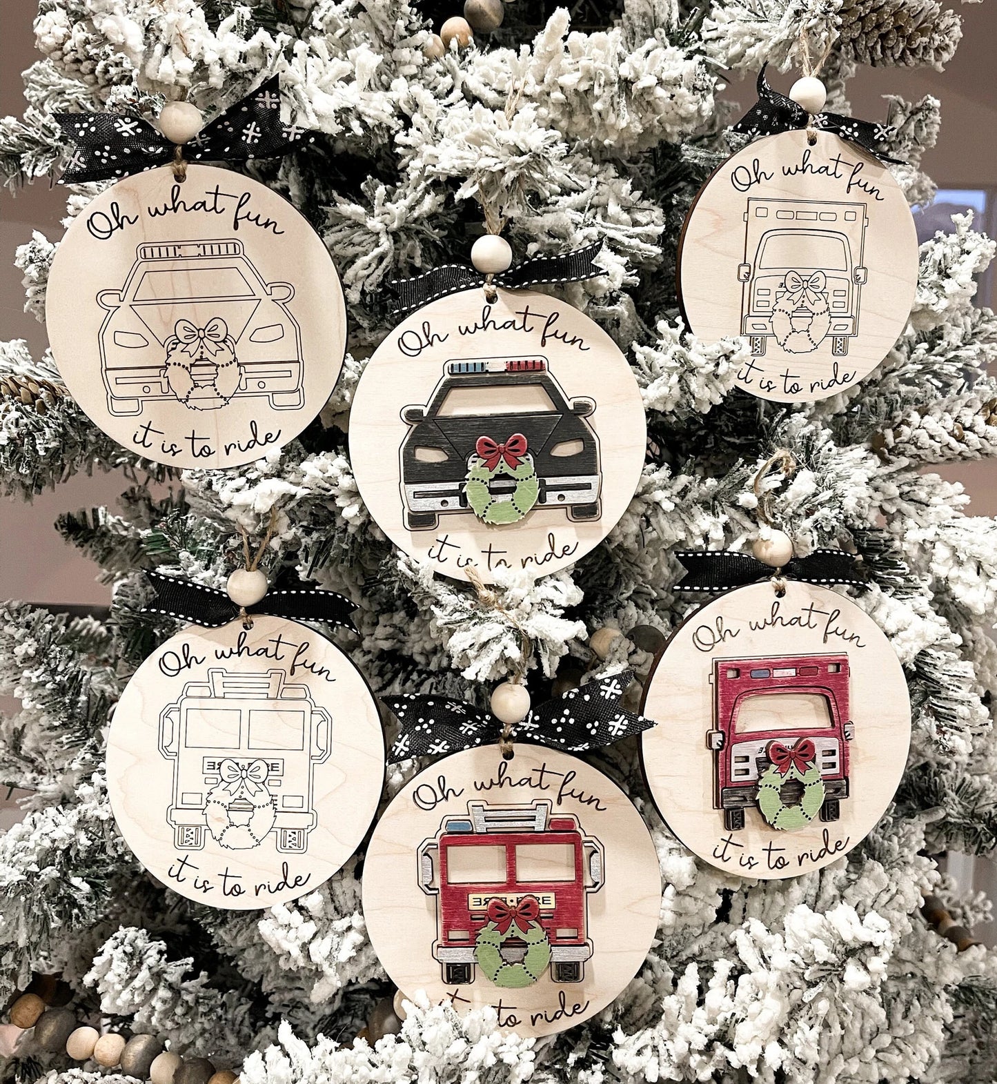 Oh What Fun It Is To Ride - Ornaments