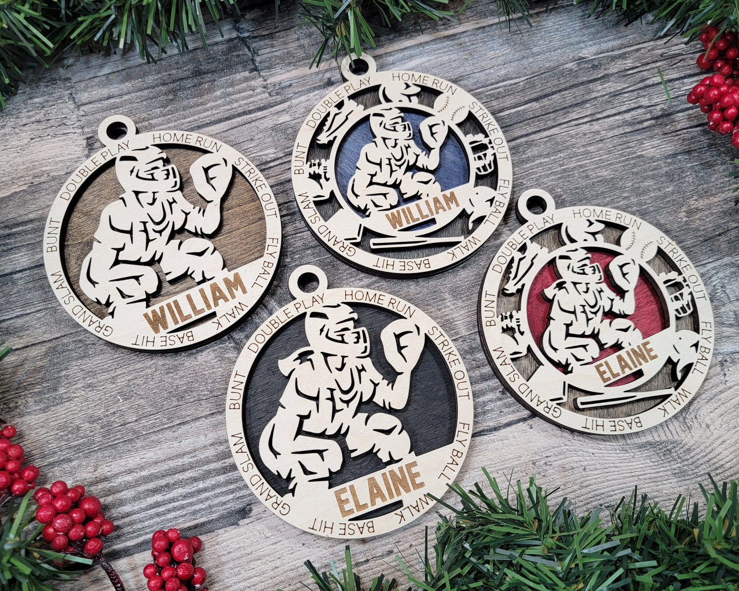 Baseball & Softball & Catcher - Sports Ornaments