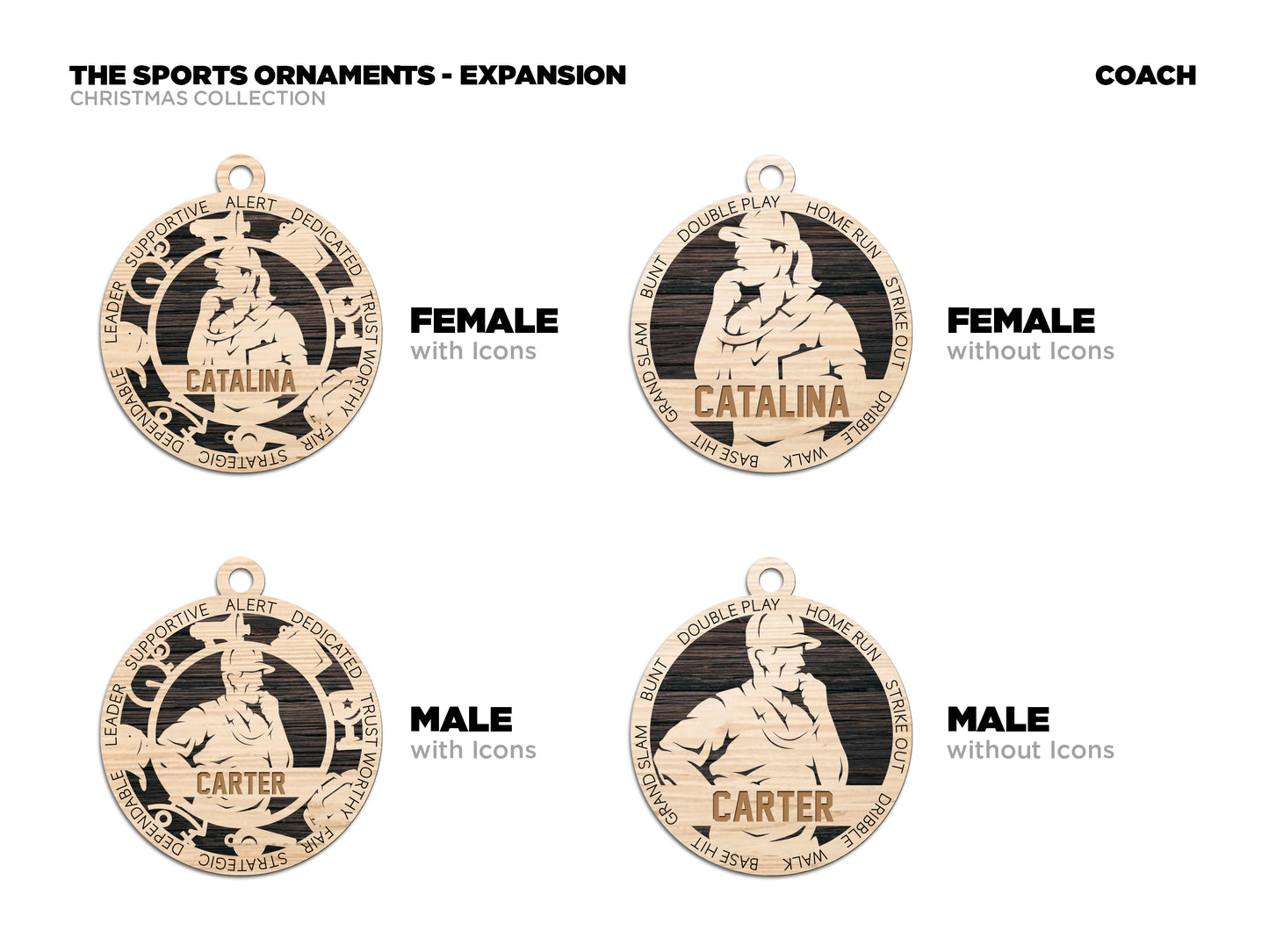 Coach - Sports Ornaments