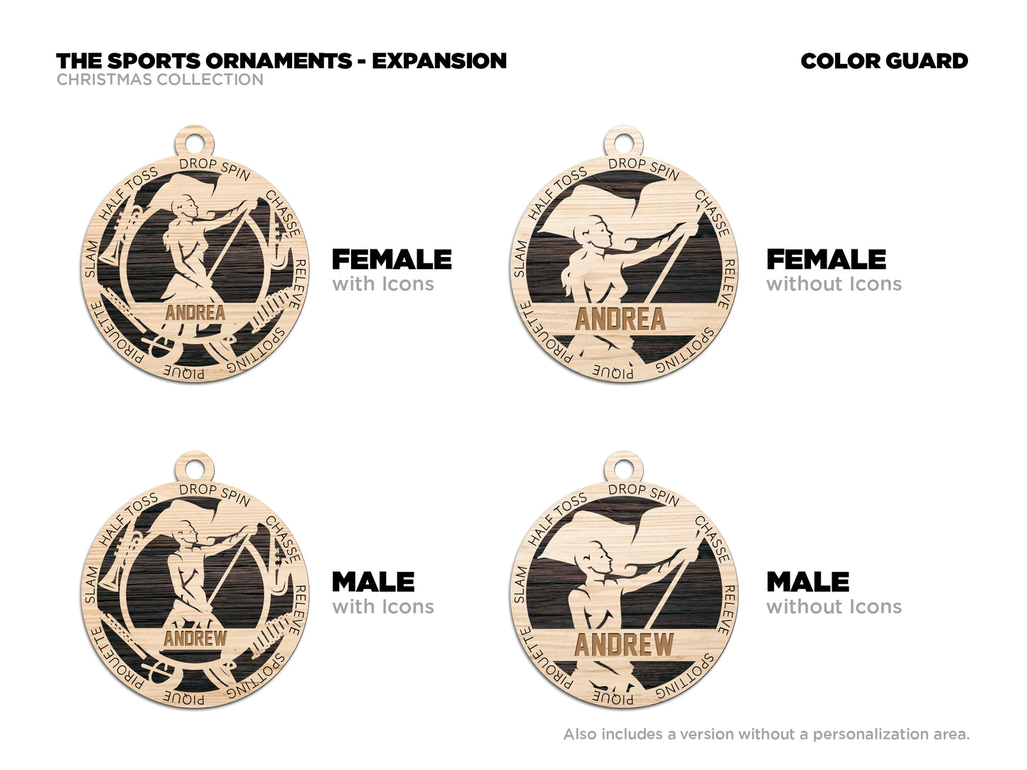 Color Guard - Sports Ornaments