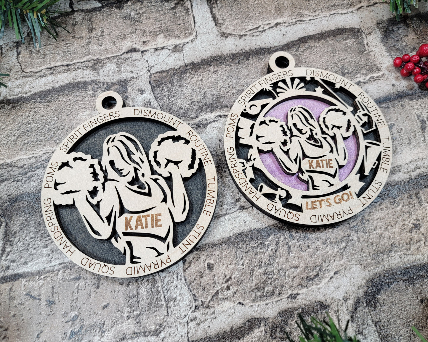 Cheerleader - Female & Male - Sports Ornaments