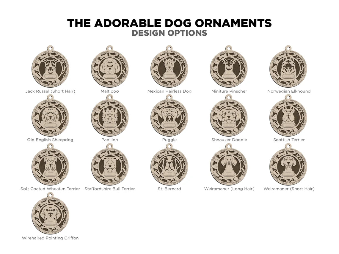 Dog Breed Ornaments