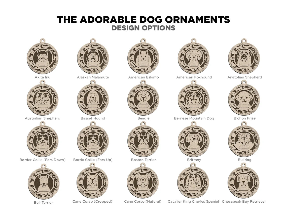 Dog Breed Ornaments