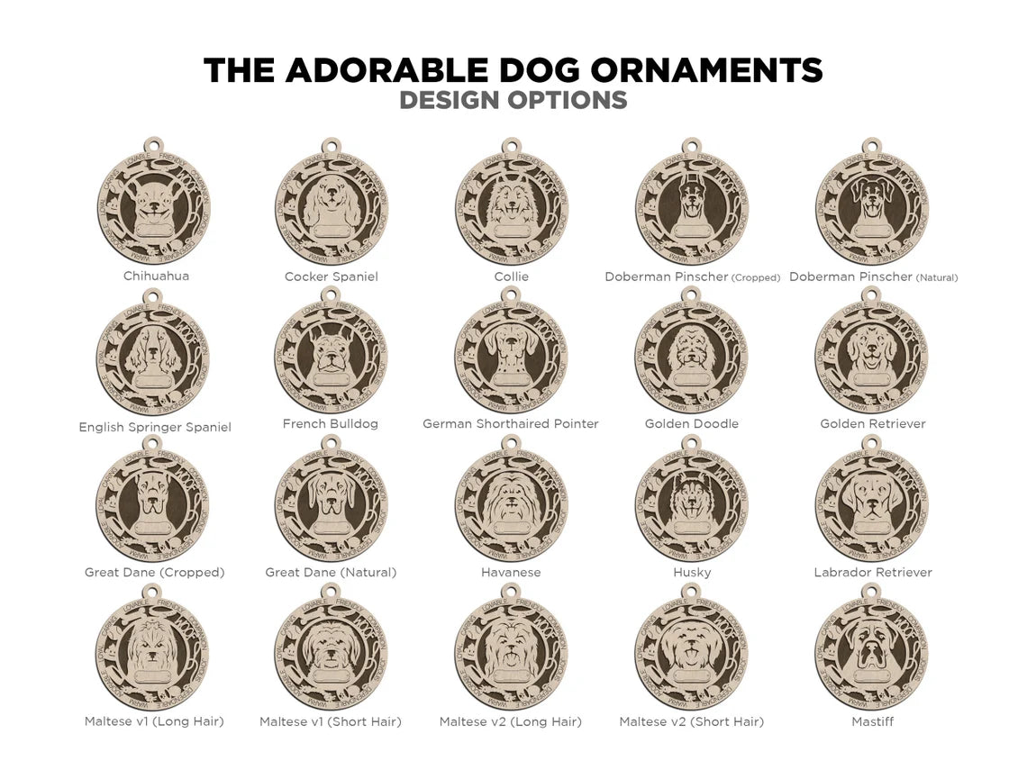 Dog Breed Ornaments