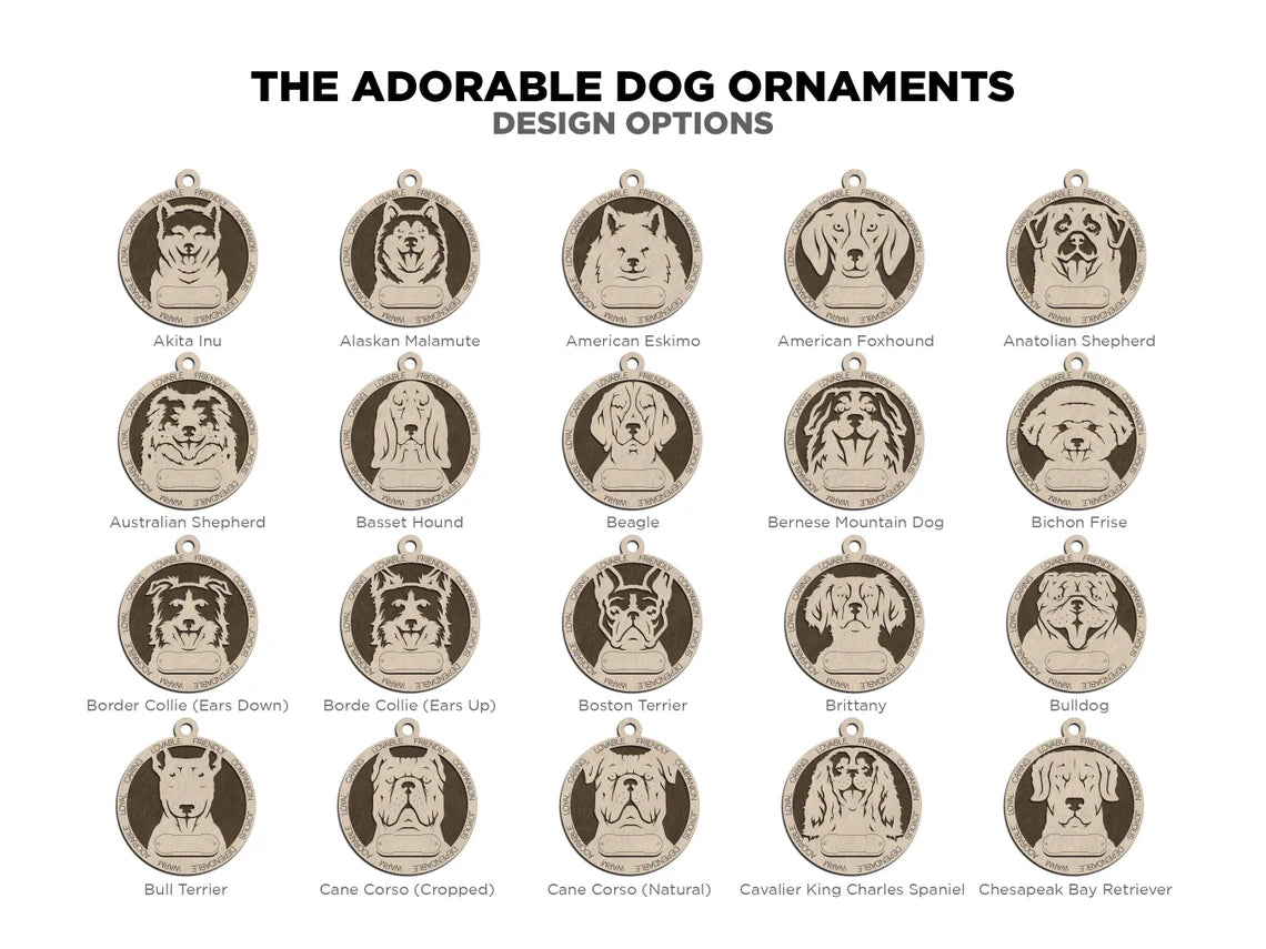 Dog Breed Ornaments