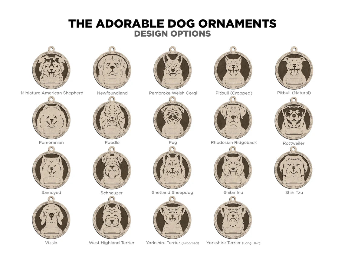Dog Breed Ornaments