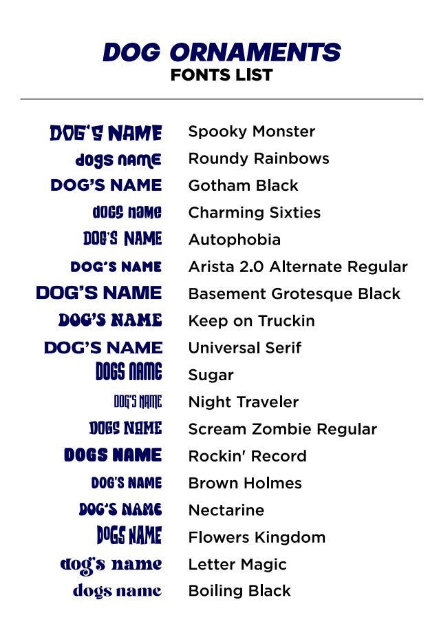 Dog Breed Ornaments