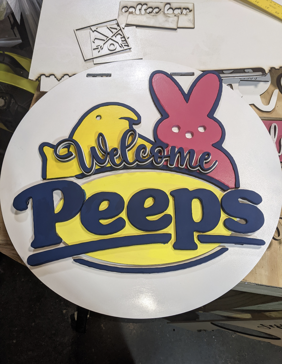 Welcome PEEPS Door Sign