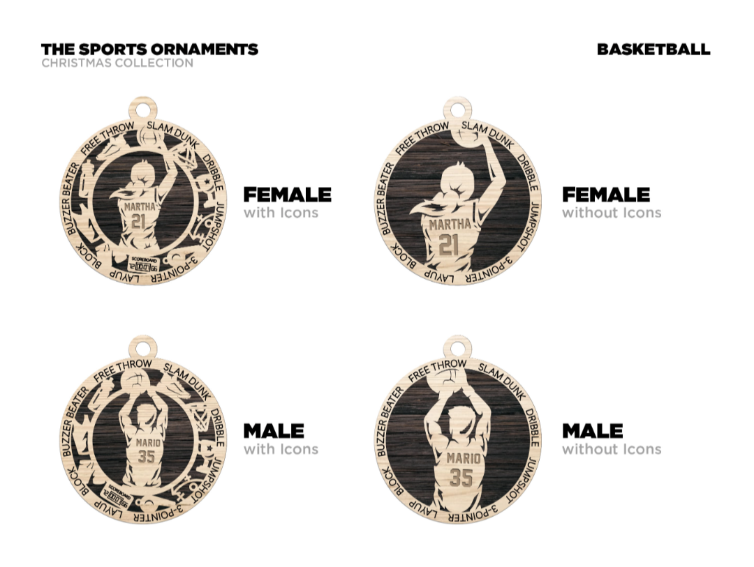Basketball - Sports Ornaments