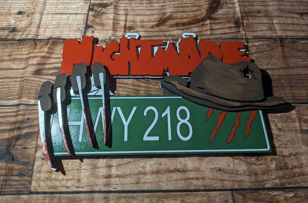 Scary Custom Street Door Sign
