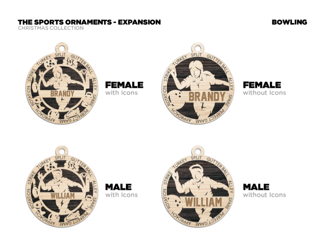 Bowling - Sports Ornaments