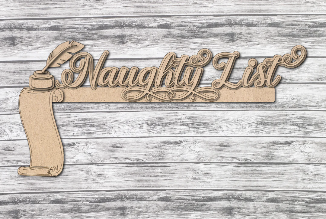 Naughty or Nice Door Frame Corner