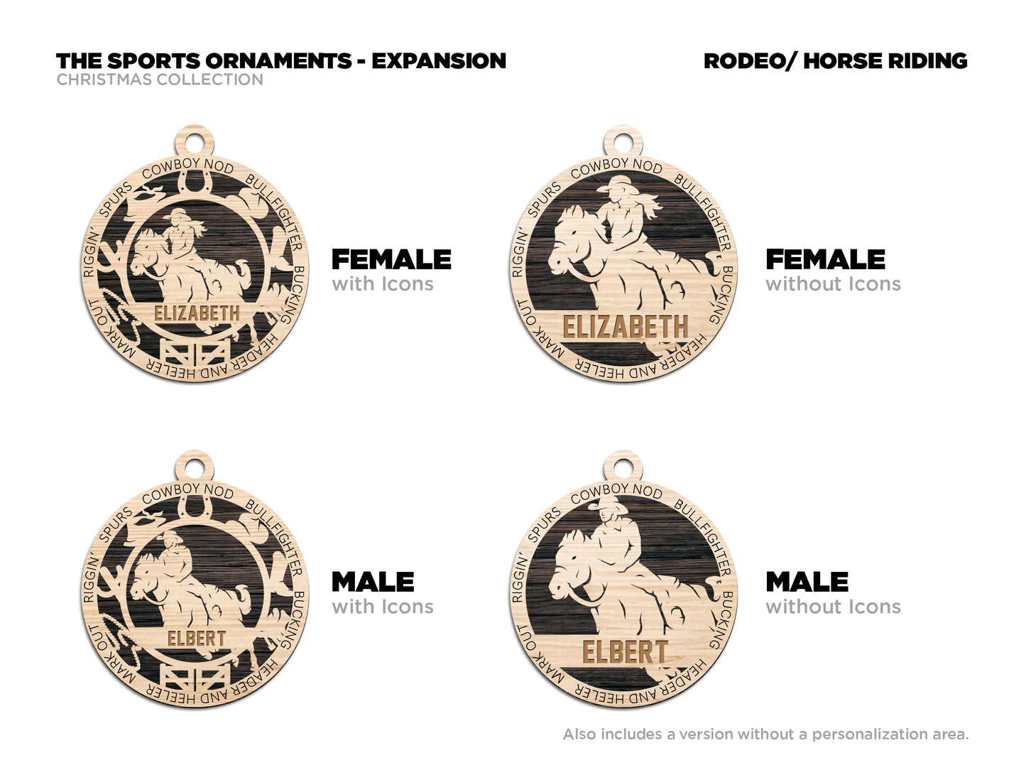 Rodeo/Horse Riding - Sports Ornaments