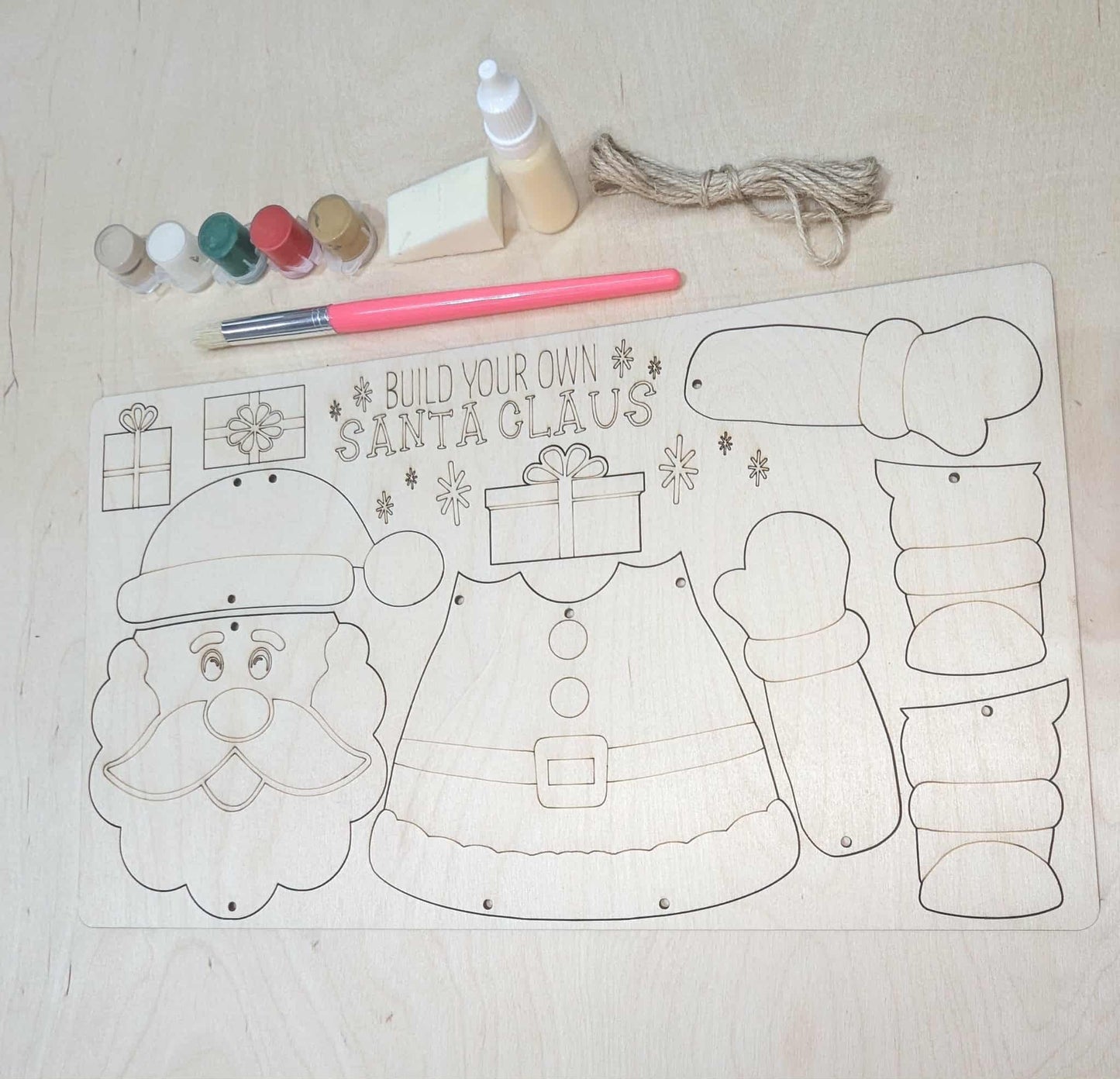 Build Your Own Santa Claus Christmas Activity