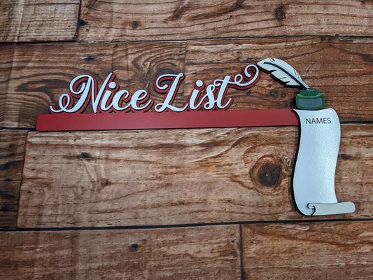 Naughty or Nice Door Frame Corner