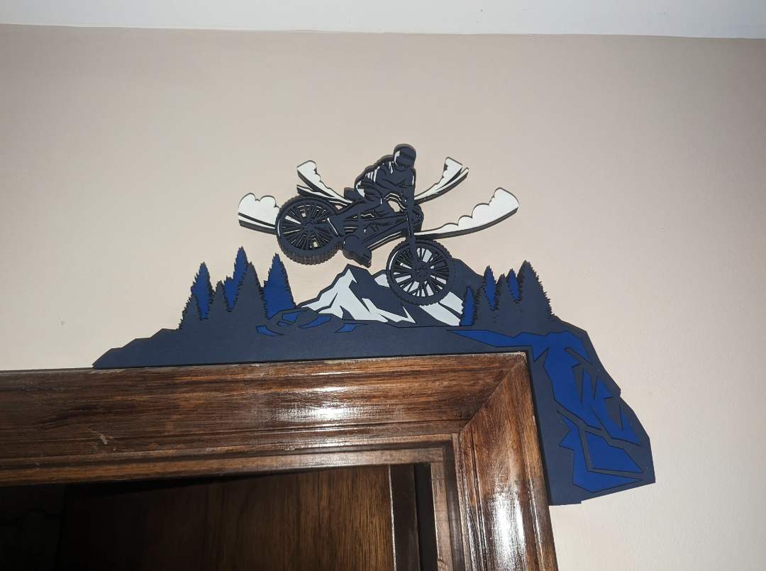 Mountain Bike Door Frame Corner