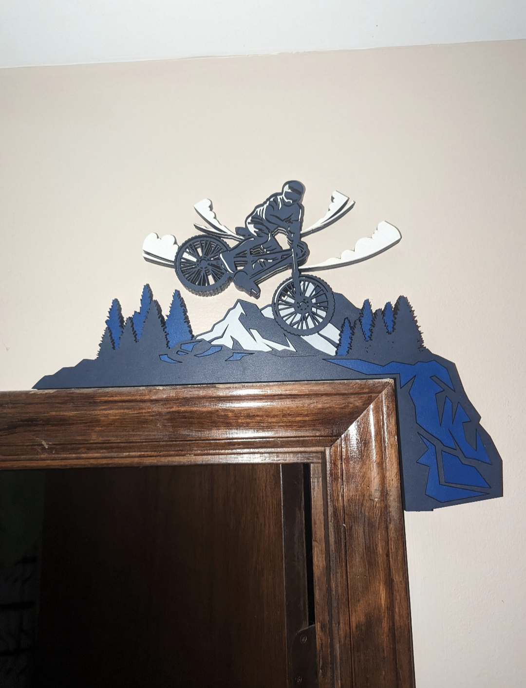 Mountain Bike Door Frame Corner