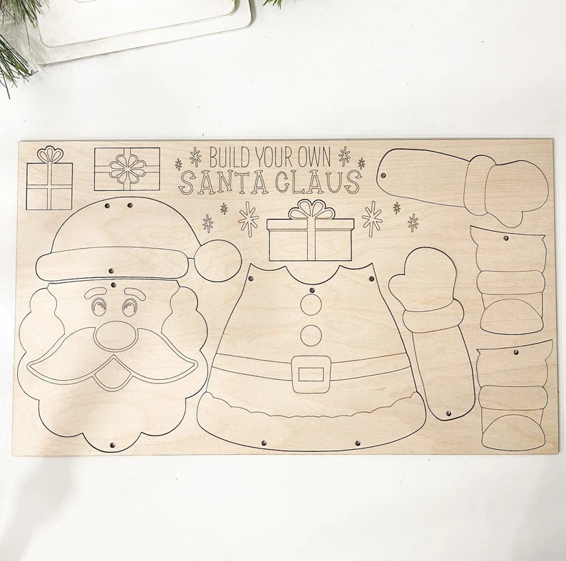 Build Your Own Santa Claus Christmas Activity