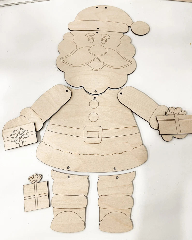 Build Your Own Santa Claus Christmas Activity