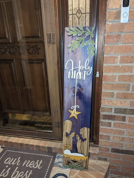 Holy Night Door Leaner