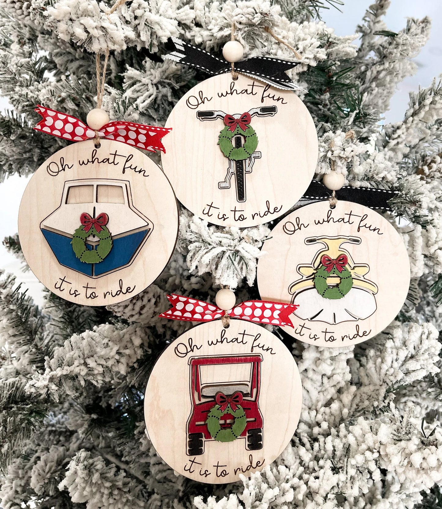 Oh What Fun It Is To Ride - Ornaments
