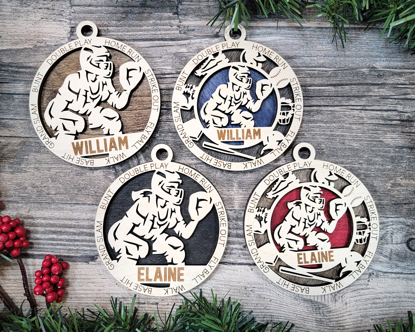 Baseball & Softball & Catcher - Sports Ornaments