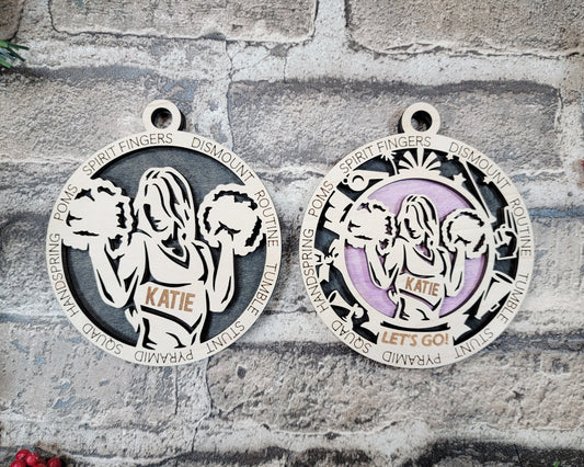 Cheerleader - Female & Male - Sports Ornaments