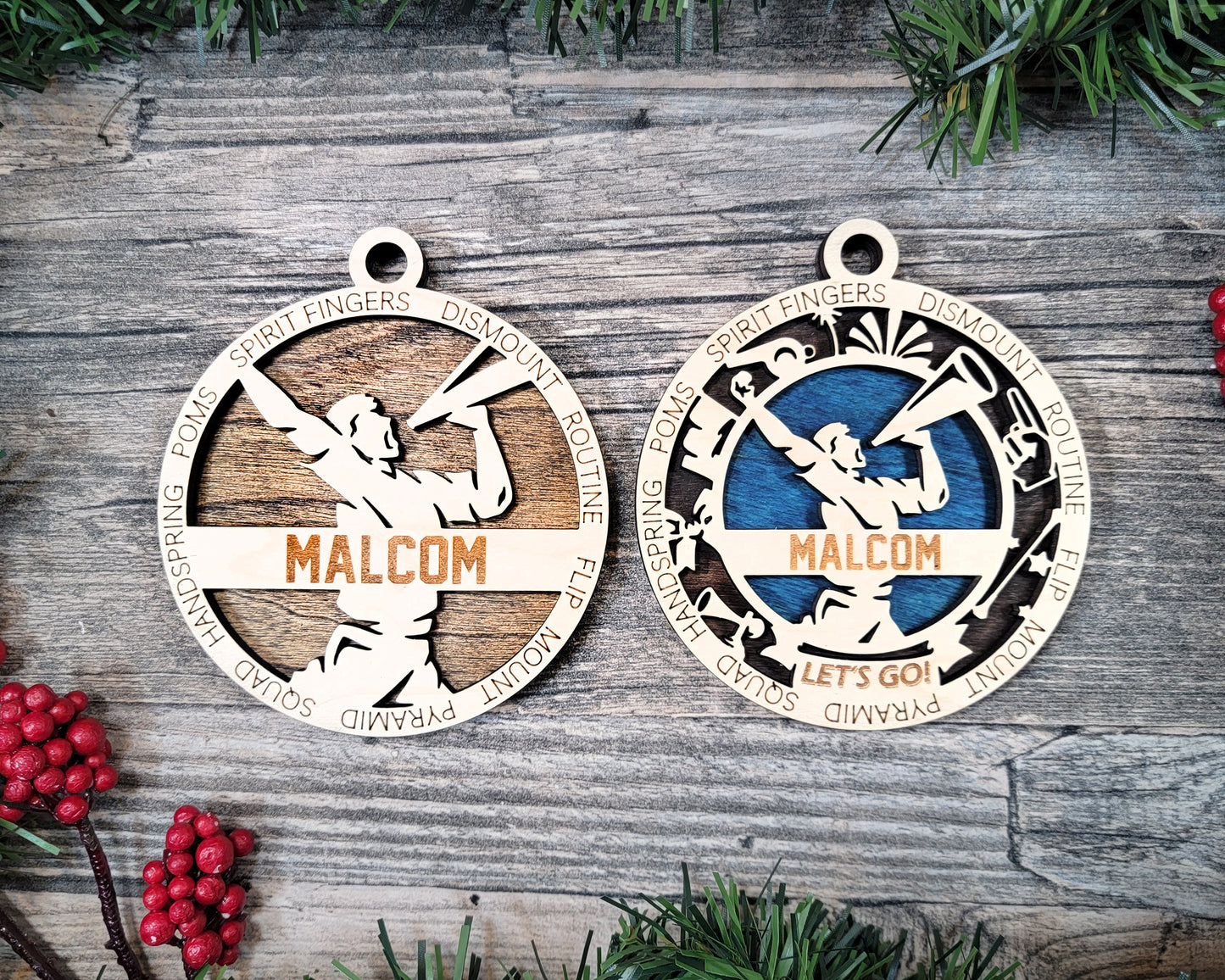 Cheerleader - Female & Male - Sports Ornaments