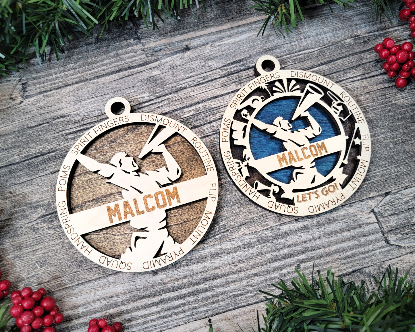 Cheerleader - Female & Male - Sports Ornaments