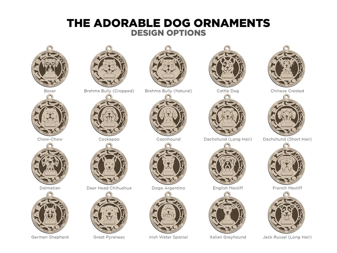 Dog Breed Ornaments