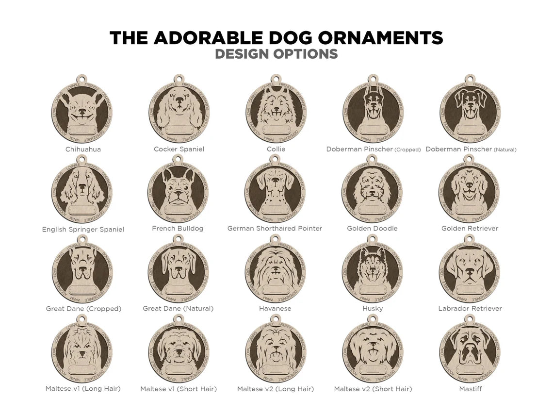 Dog Breed Ornaments