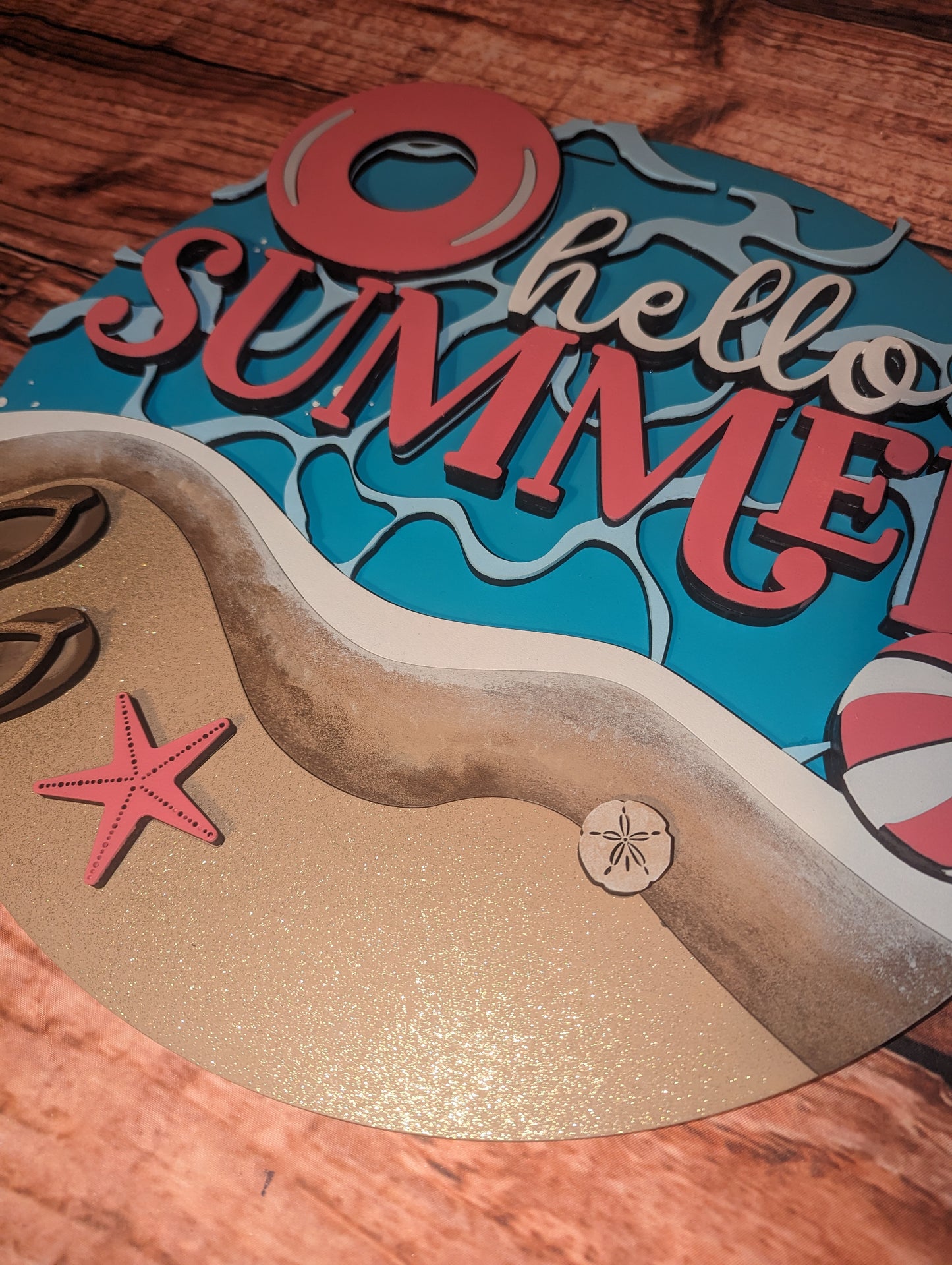 Hello Summer at the Pool or Beachside Door