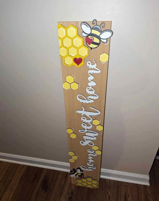 Home Sweet Home Bee Door Leaner