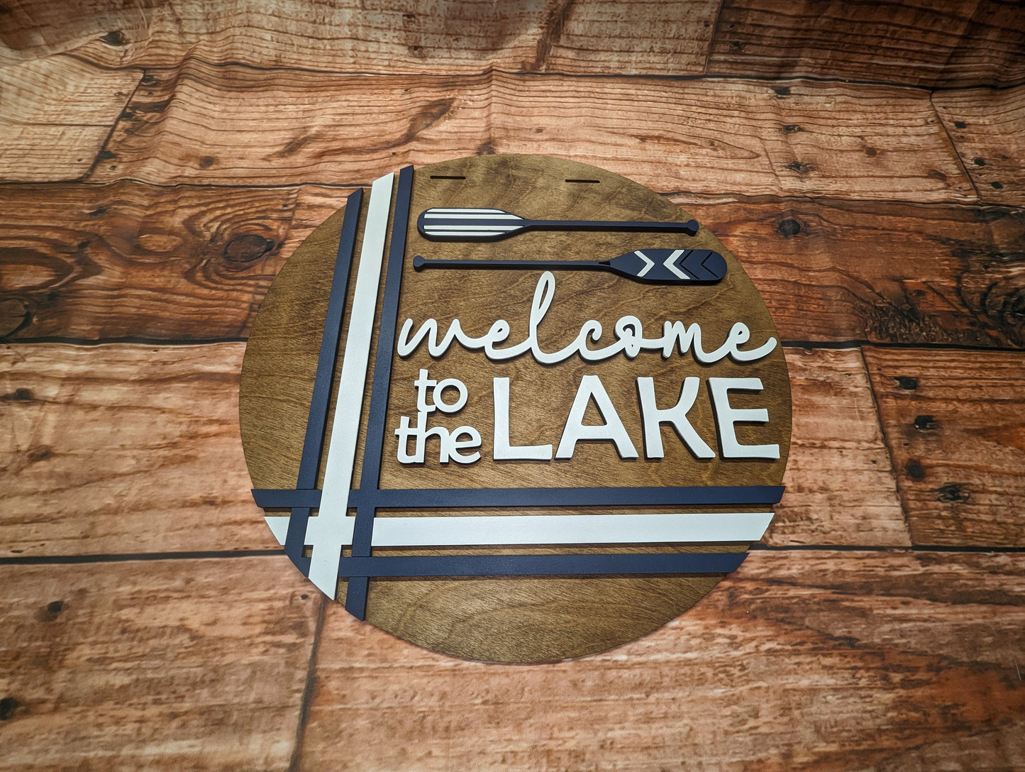 Welcome to the Lake - Oars - Door Sign