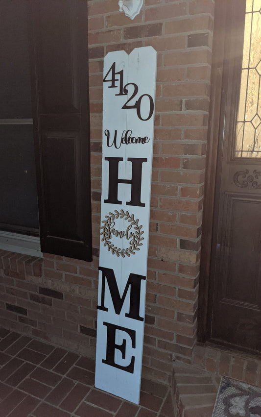 Home Sign Door Leaner - "O" Interchangeable