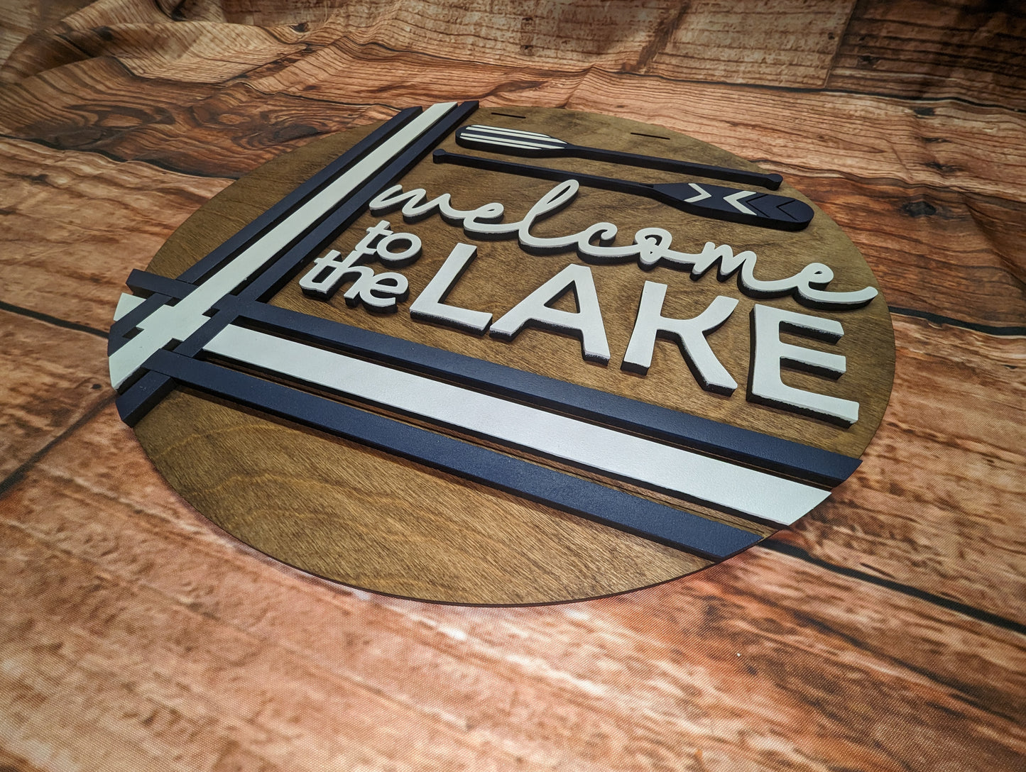 Welcome to the Lake - Oars - Door Sign